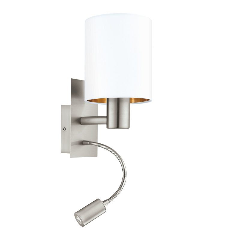 Eglo PASTERI Wandleuchte LED Nickel-Matt. 2-flammig - Bild 1