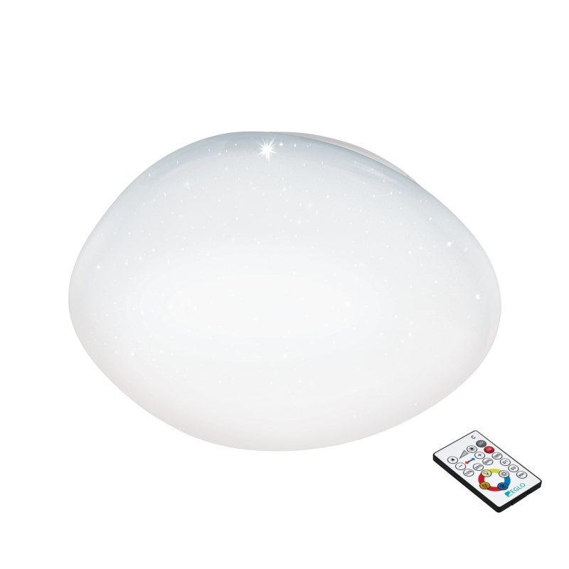 Eglo SILERAS Deckenleuchte LED Weiß. 1-flammig. Fernbedienung - Bild 1