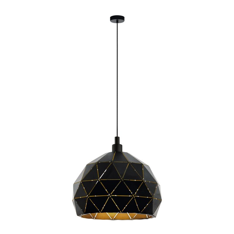 Eglo ROCCAFORTE Hängeleuchte Gold. Schwarz. 1-flammig - Bild 1