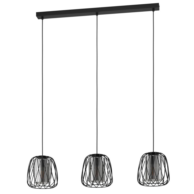 EGLO HL/3 E27 SCHWARZ/SW-TRANSP.FLORESTA - Bild 1