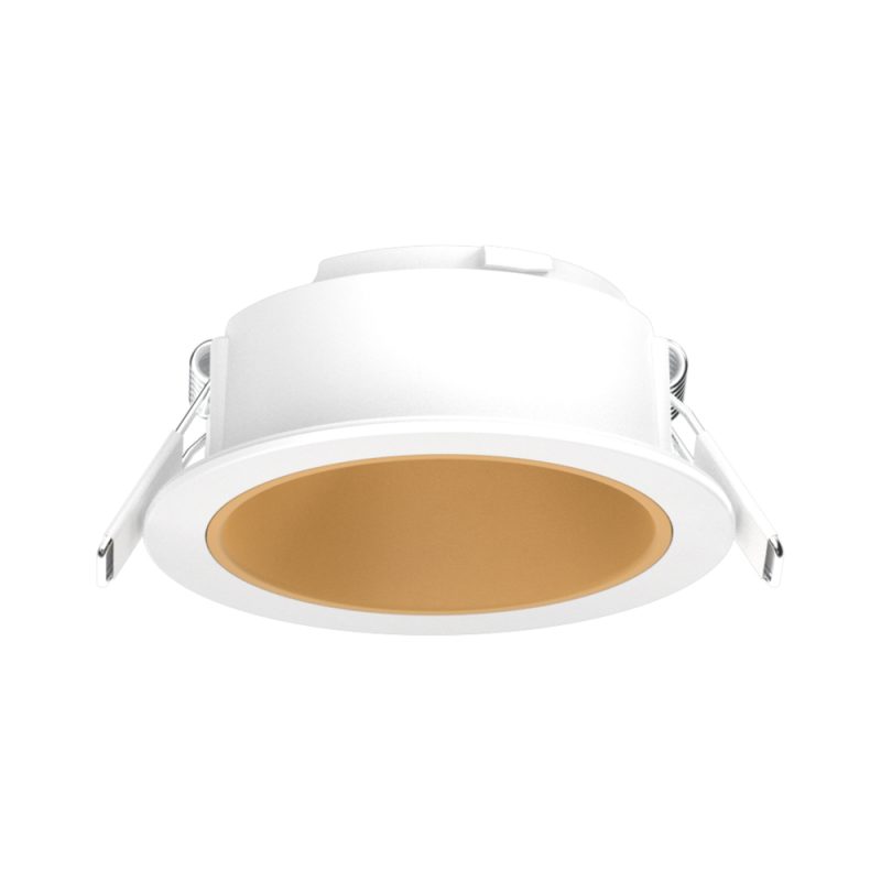LED Downlight EXMO tiefer Rahmen Rund - Weiß / Gold - Bild 1