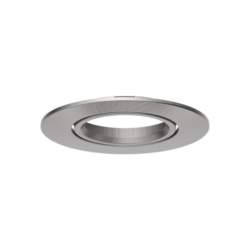 LED Downlight EXMO Einbaurahmen Rund Schwenkbar - Stahl gebürstet - Bild 1