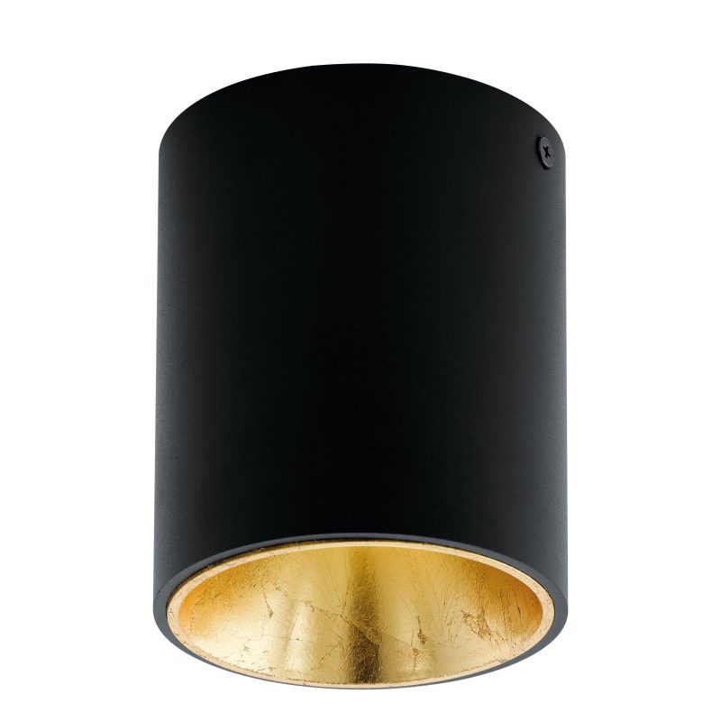 EGLO LED-DL Ø100 SCHWARZ/GOLD POLASSO - Bild 1