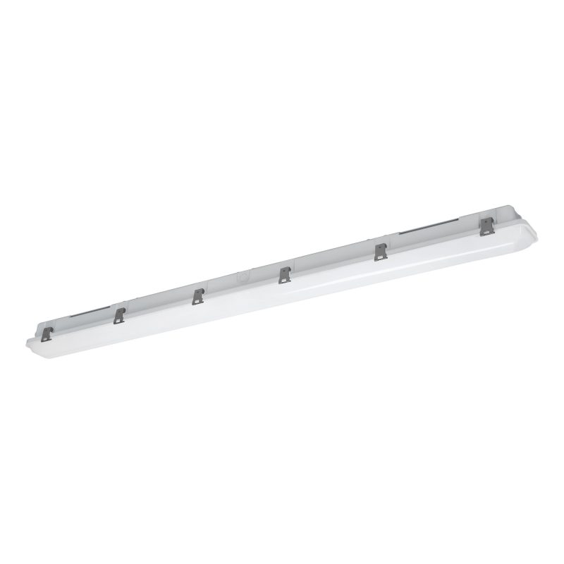 LED WANNENLEUCHTE 40W IP65K CCT (3000/4000/6000K) INOX CLIPS LT 50.000h  KUNSSTOFF GRAU AMMONIAK 150 - Bild 1