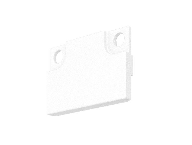 LED Alu Profil LEDLINE20 | LOW | Endkappe 10x20m14mm. Weiss