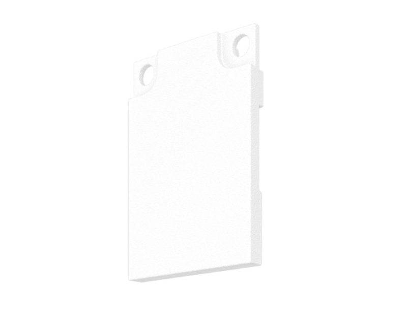 LED Alu Profil LEDLINE20 | STANDARD | Endkappe 10x20x29mm. Weiss