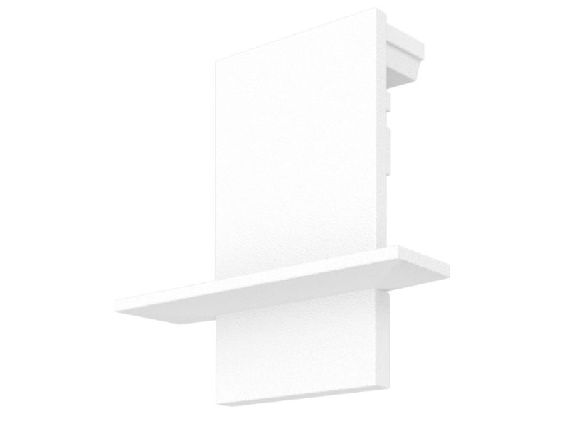 LED Alu Profil LEDLINE20 | RECESSED | Endkappe 10x34x35mm. Weiss