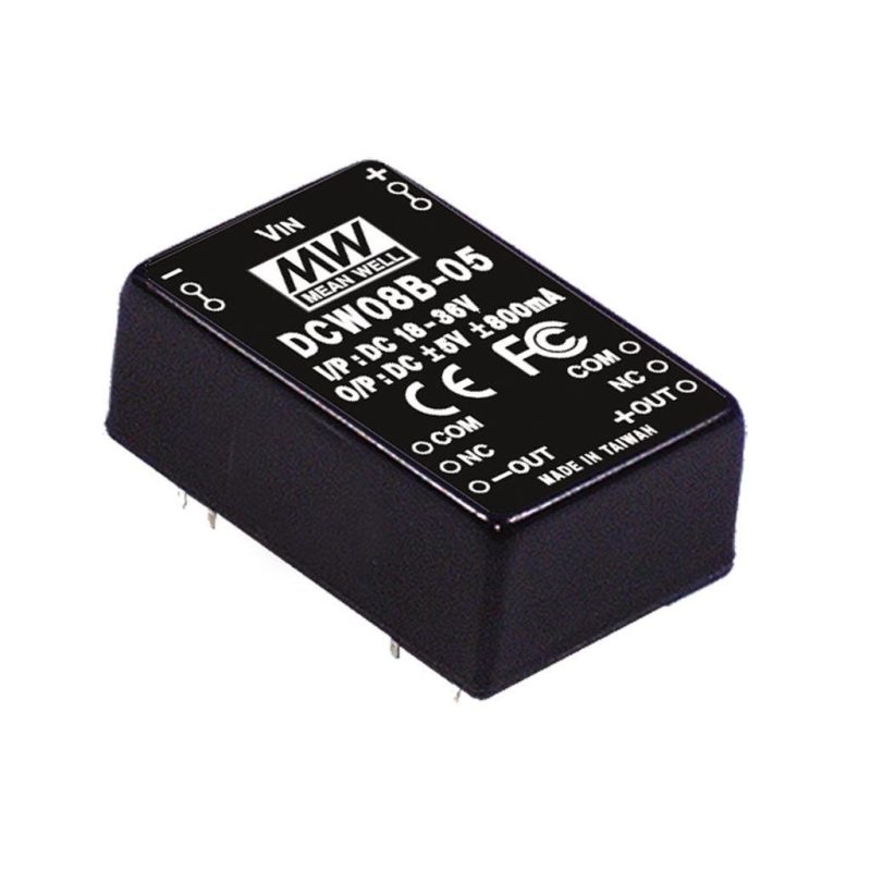MEANWELL DCW08A-15 DC/DC-Conv 9-18V:+/-15V 267mA 8W