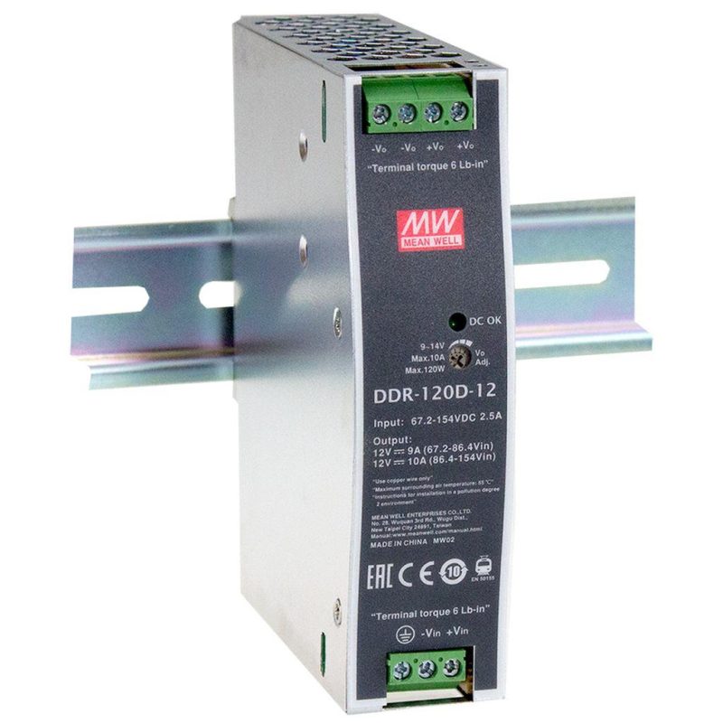 MEANWELL DDR-120B-48 DC/DC Conv 16,8-33,6V:48V 2,5A 120W