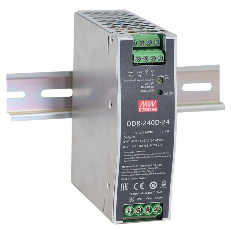 MEANWELL DDR-240B-48 DC/DC Conv 16,8-33,6V:48V 5A 240W