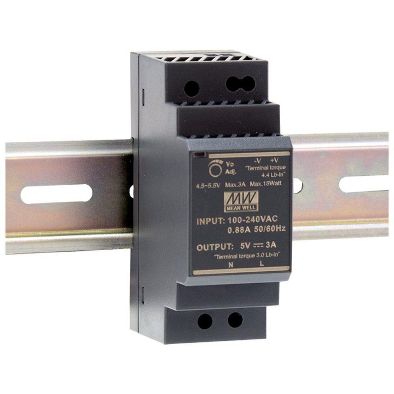 MEANWELL HDR-30-5 SNT DIN-Schiene 15W 5V/3A