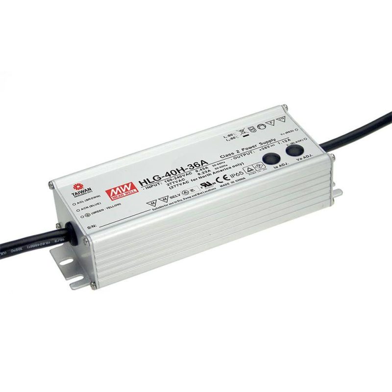 MEANWELL HLG-40H-24B SNT IP67 40W 24V/1,67A CV+CC dimmbar