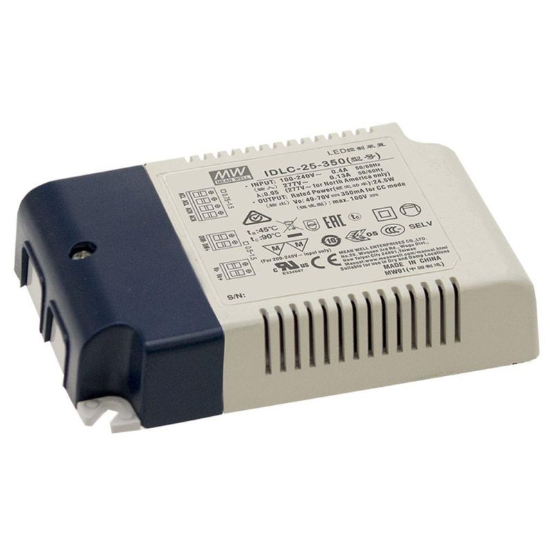 MEANWELL IDLC-25-1050 SNT 25,2W 16,8-24V/1050mA CC dimmbar