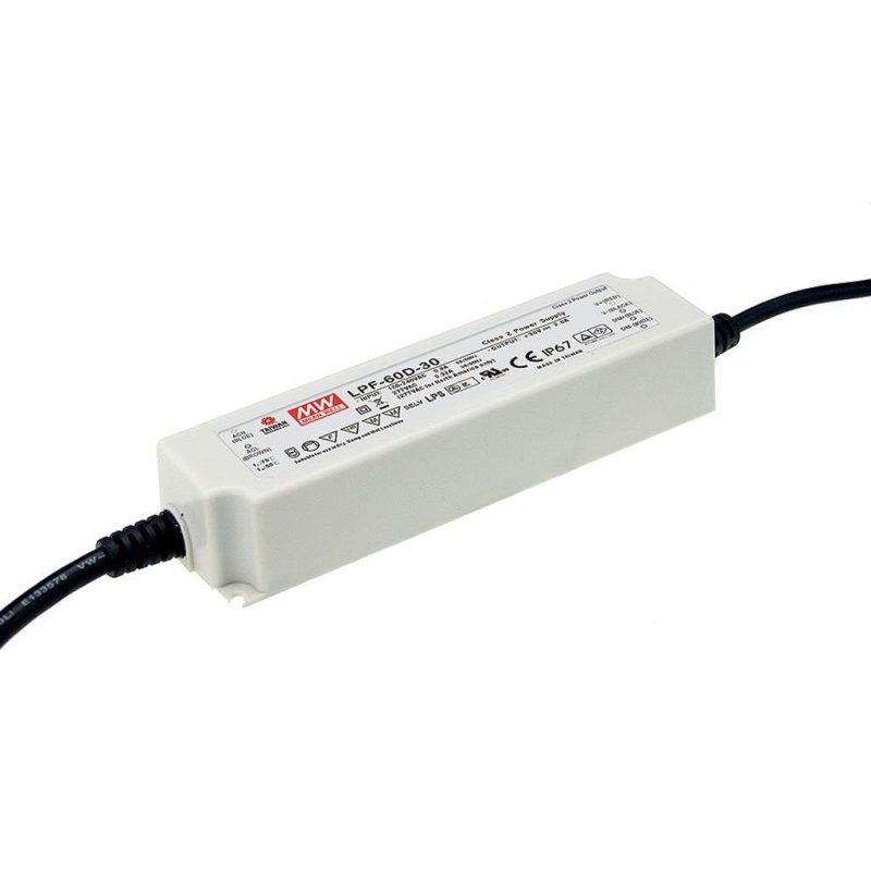 MEANWELL LPF-60D-42 SNT IP67 60W 42V/1,43A CV+CC dimmbar