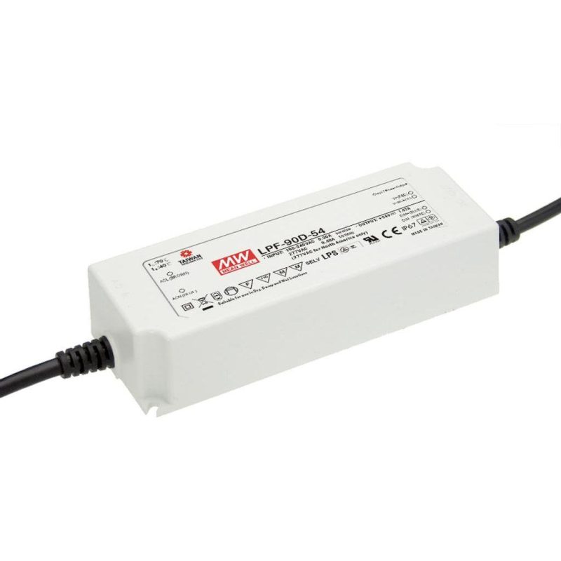 MEANWELL LPF-90D-24 SNT IP67 90W 24V/3,75A CV+CC dimmbar