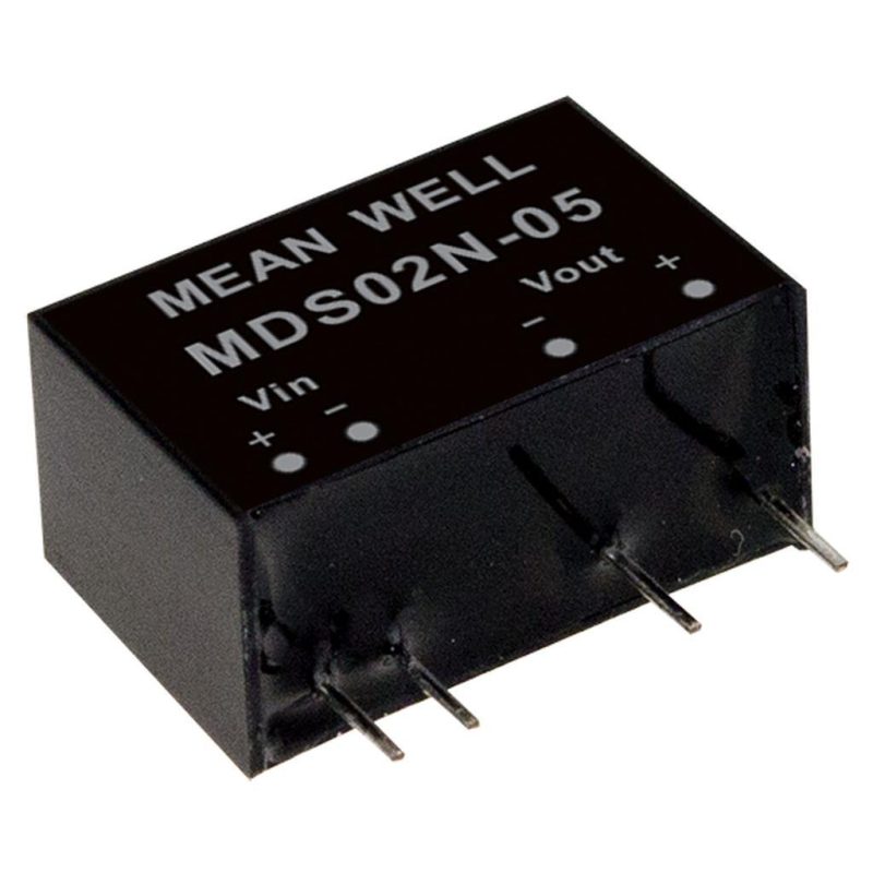 MEANWELL MDS02N-05 DC/DC-Conv 24:5V 400mA 2W