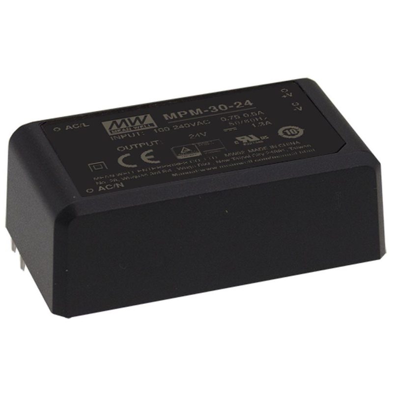 MEANWELL MPM-30-12 SNT Modul 30W 12V/2,5A Pin