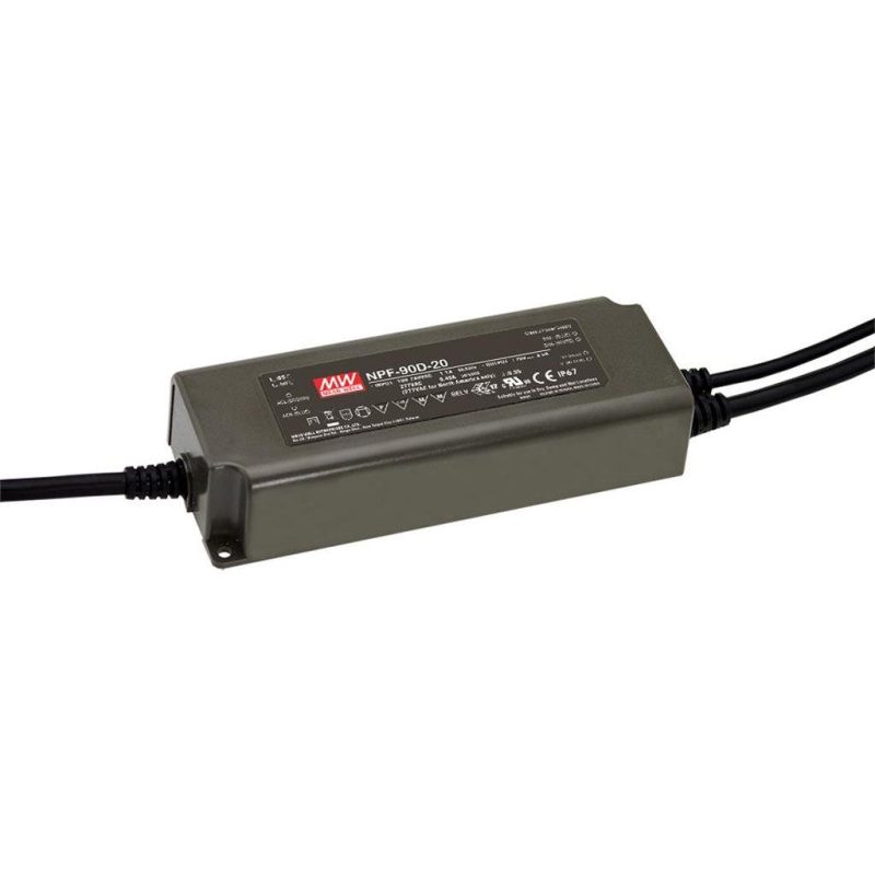 MEANWELL NPF-90D-12 SNT IP67 90W 12V/7,5A CV+CC dimmbar