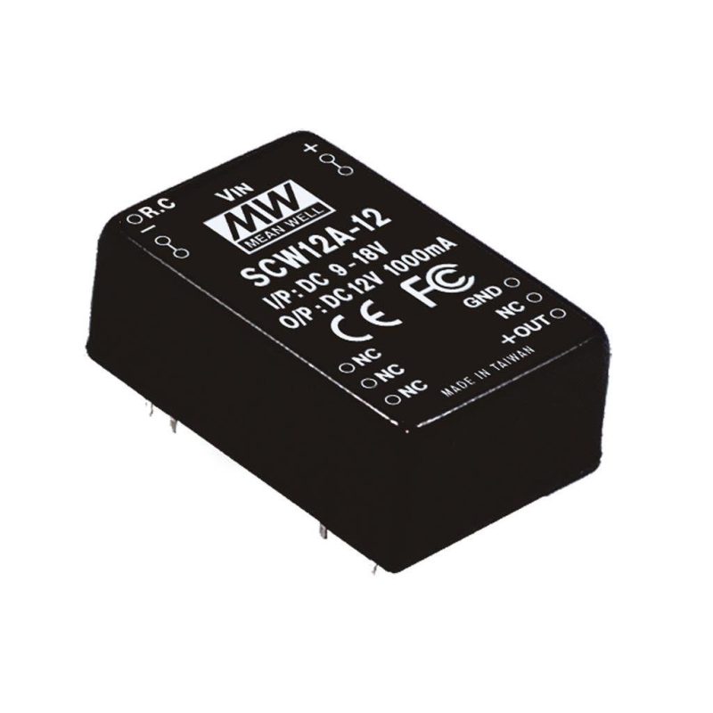 MEANWELL SCW12C-05 DC/DC-Conv 36-72V:+5V 2400mA 12W