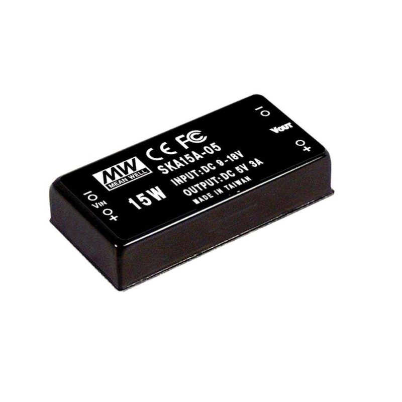 MEANWELL SKA15A-15 DC/DC-Conv 9-18V:+15V 1000mA 15W