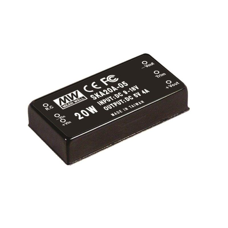 MEANWELL SKA20B-12 DC/DC-Conv 18-36V:+12V 1666mA 19,2W