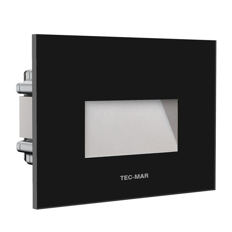 Wandeinbauleuchte 1001 PASO (AR) 4,5W 3000K Schwarz asymmetrisch breitstrahlend on/off - Bild 1