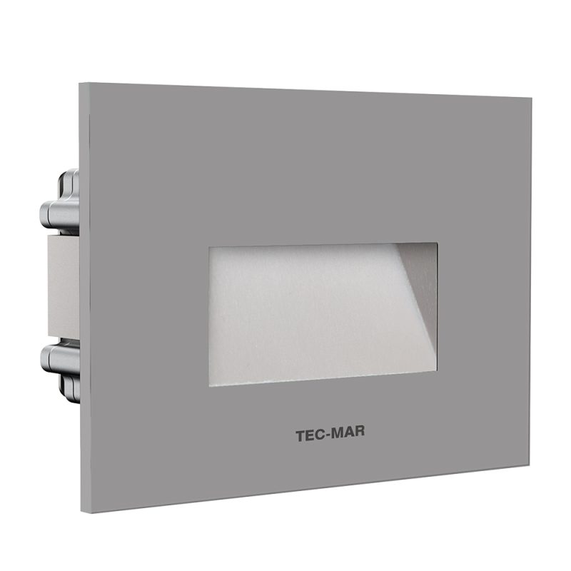 Wandeinbauleuchte 1001 PASO (AR) 4,5W 3000K Grau asymmetrisch breitstrahlend on/off - Bild 1