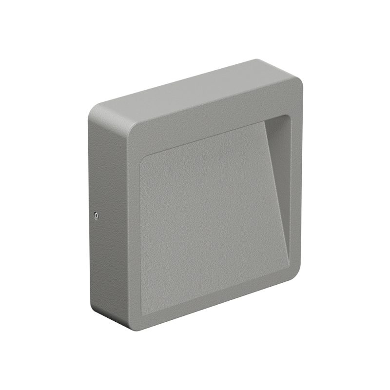 Wandeinbauleuchte 1002 PIXEL (AR) 9W 4000K Grau asymmetrisch breitstrahlend on/off - Bild 1