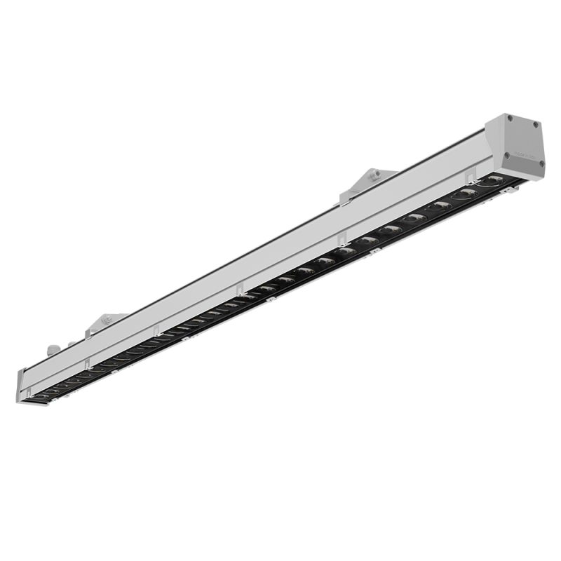 Fassadenstrahler 3007 GIOTTO XR (E1) 25W RGB+whiteK Silber asymmetrisch engstrahlend on/off - Bild 1
