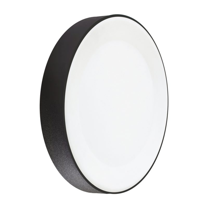 Wand- und Deckenleuchte 7013 ZOE RS (N3) 20W 2700K matt schwarz symmetrisch gleichmäßig radar sensor - Bild 1