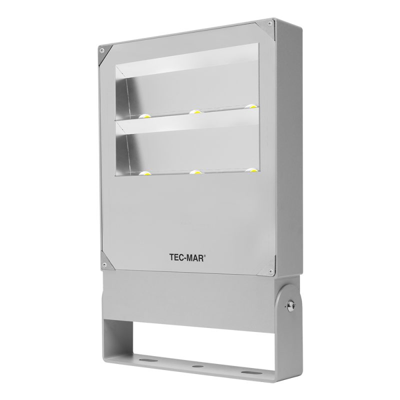 Flutlichtstrahler 7032 POLAR HP2 (AR) 120W Ambra Silber asymmetrisch mittelstrahlend Glas satiniert - Bild 1