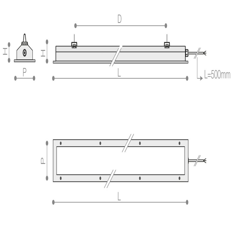 Pendelleuchte 2052 MINERVA INOX (DA) 102W 4000K AISI 304 Diffusor breitstrahlend DALI - Bild 1
