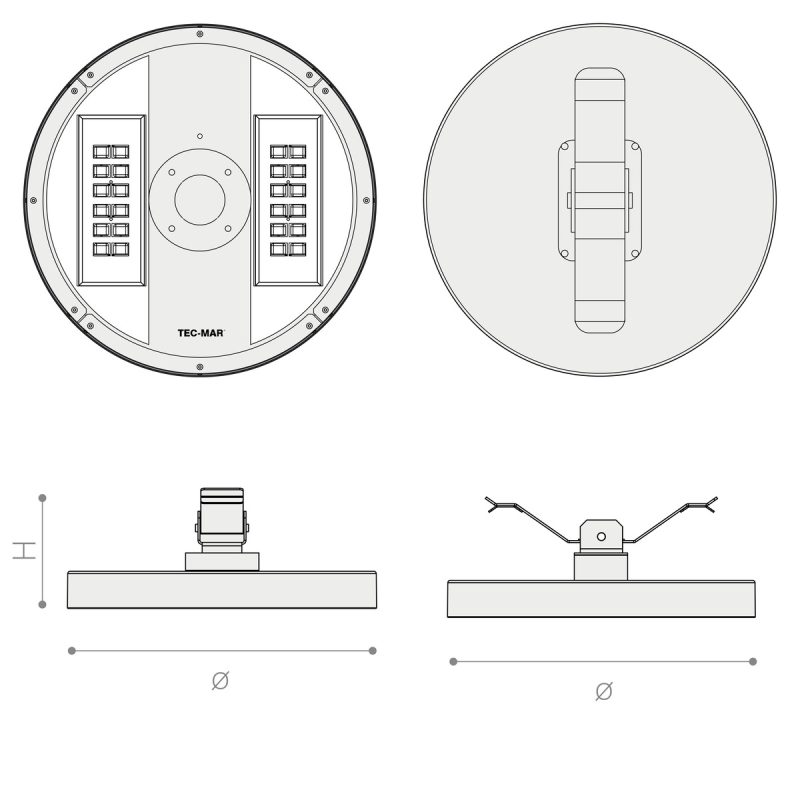 9301 AERO (RD) 107W 3000K Anthrazit - Bild 1