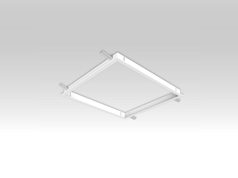 Einbaurahmen 320x620 mm für Unterputzmontage in Gipskarton für Bürodeckenleuchten. - Bild 1