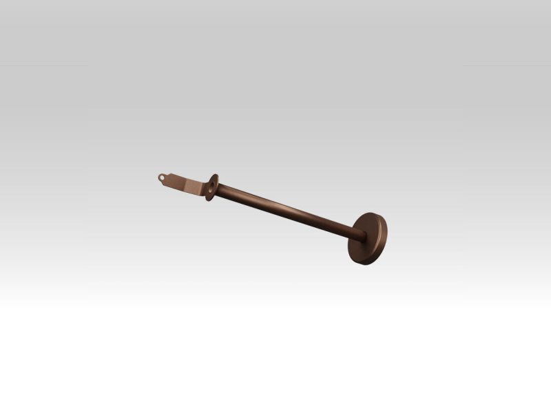 Wandhalter für braun dunkel lackierte Wandmontage. - Bild 1