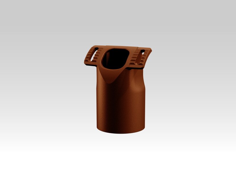 Pfostenanschluss für Pfosten Durchmesser 60-76mm Farbe Corten. - Bild 1