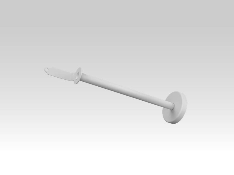 Wandhalter für lackierte Oberflächen silber. - Bild 1