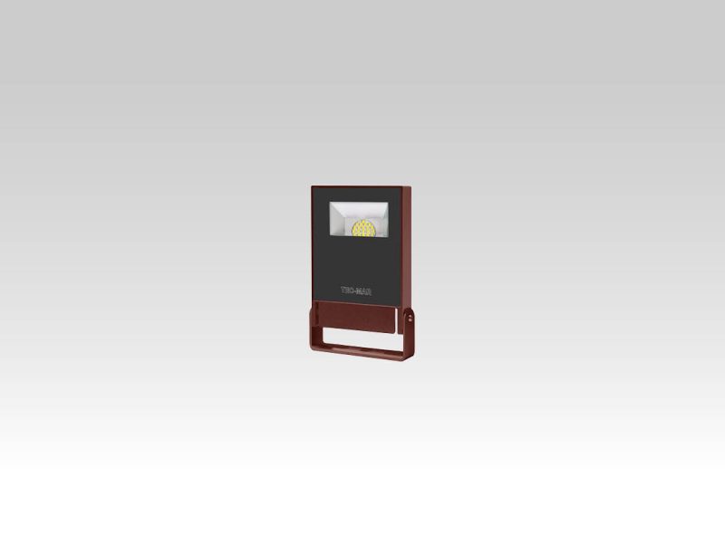 Flutlichtstrahler 7025 POLAR 0 (A5) 30W 5000K corten asymmetrisch breitstrahlend on/off