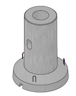 Mastfundament, Lichtmast LPH8m, LSF 900-120 600-1000/1350 - Bild 1