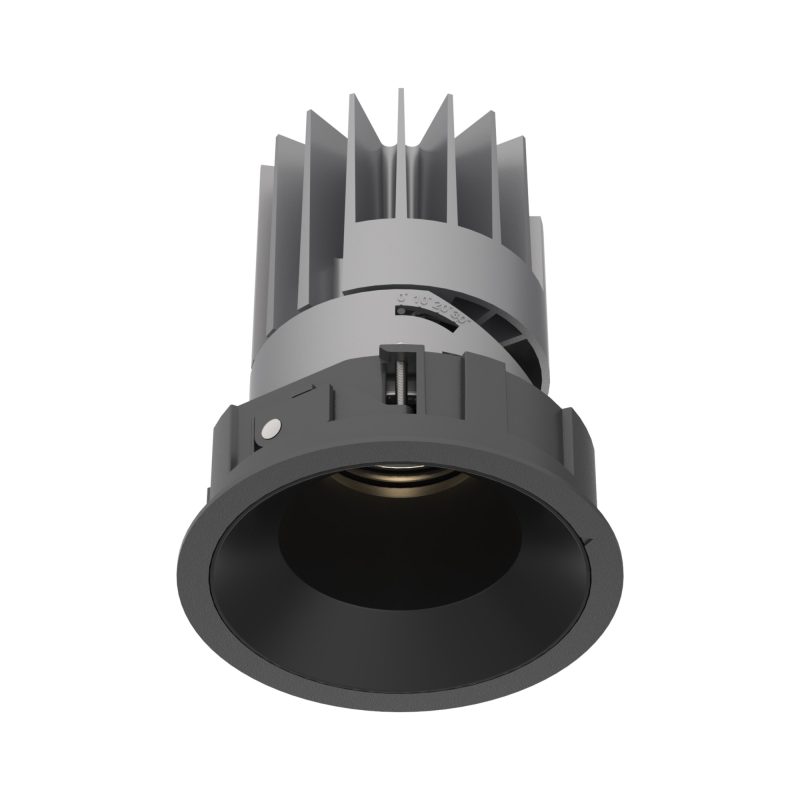 Design Downlight Einbauleuchte, d110, direkt, 3000K, CRI> 90, DALI, Basic, schwarz - Bild 1