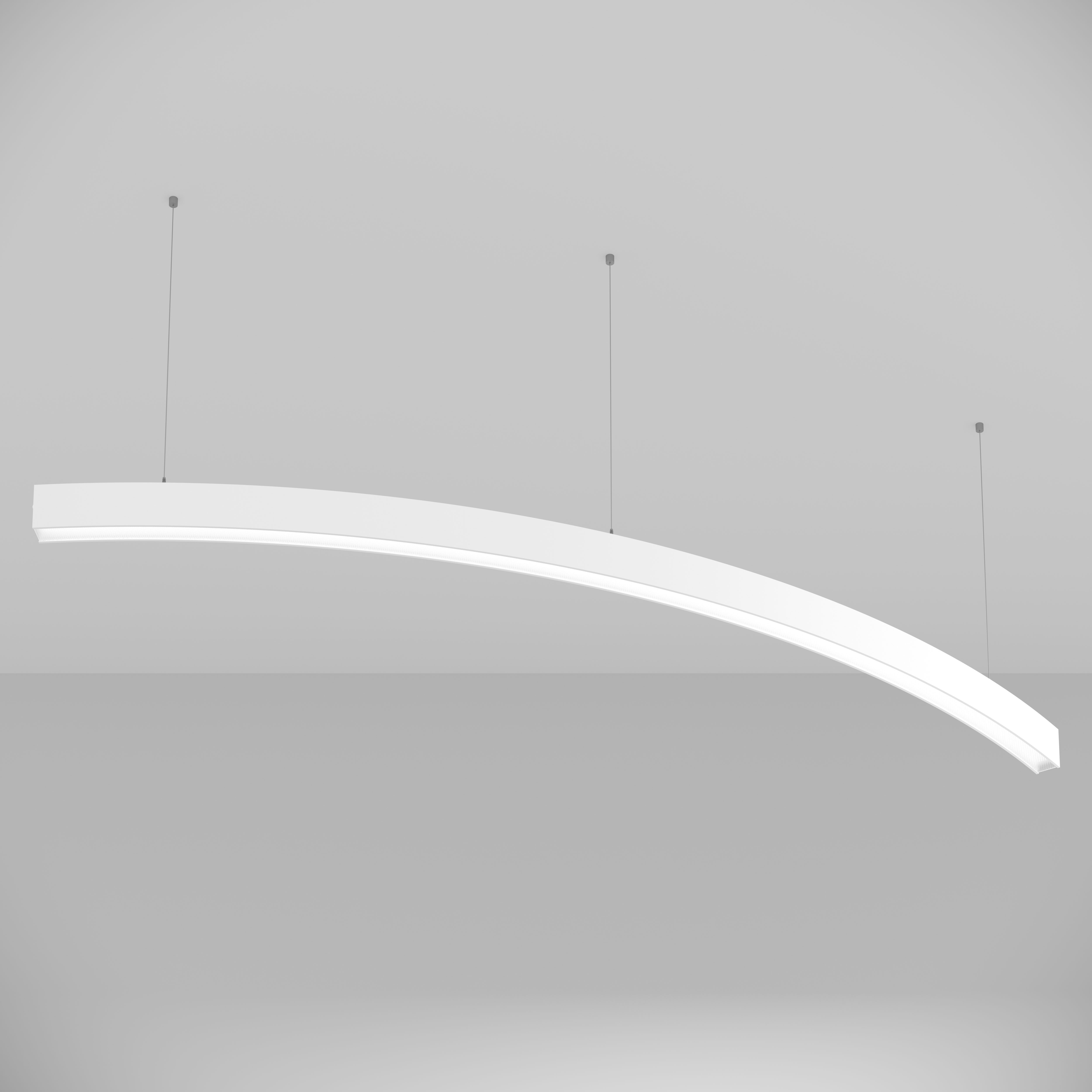 FLINE 50 Hängeleuchte | 60°, R 2010 mm | direkt/indirekt | 4000K | microprisma | CRI> 90 | DALI | Performance  | weiß