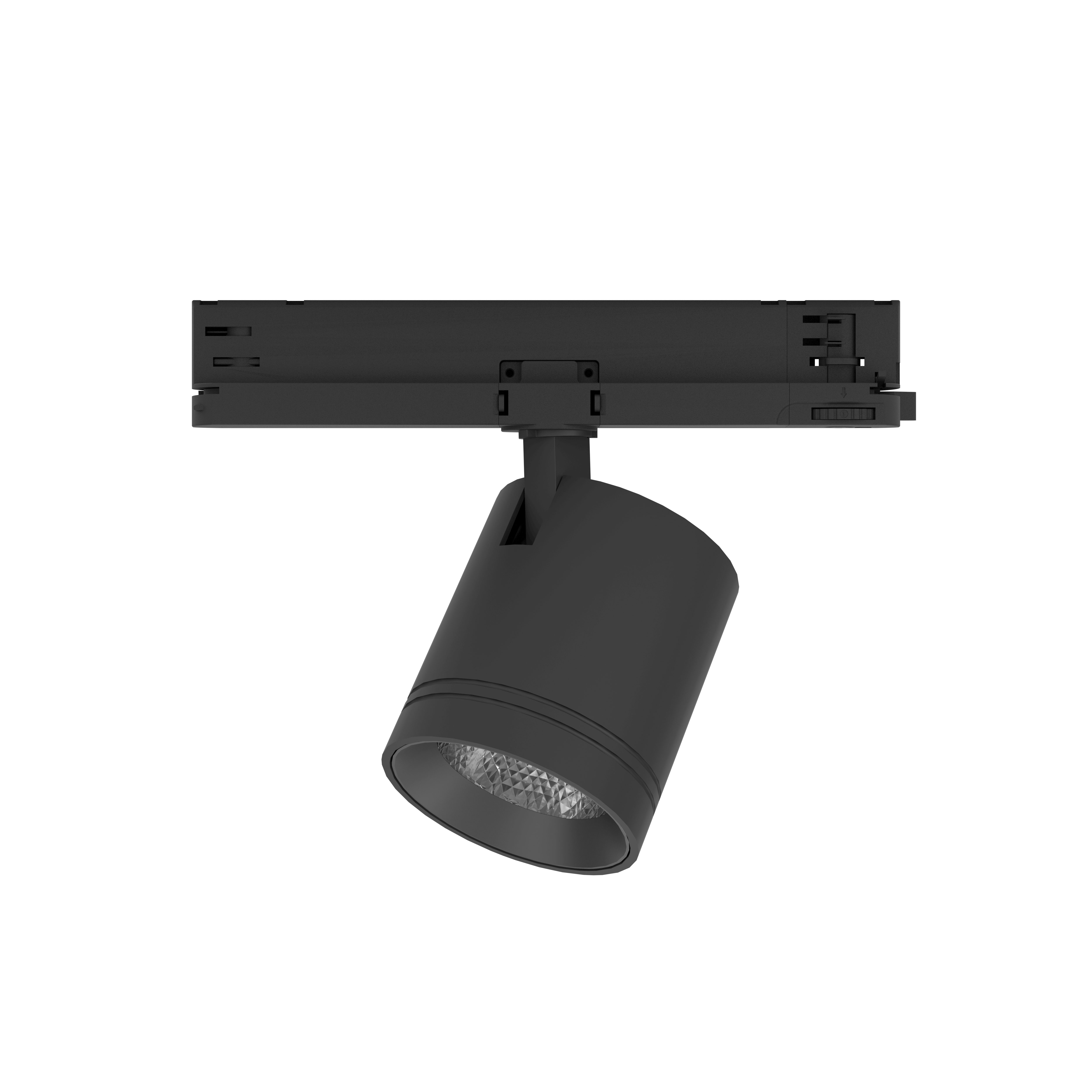 3-Phasen Schienen Strahler LIVAS M, 36°, 2750 Lumen, 3000K, CRI> 90, DALI, Gehäuse schwarz, Ring schwarz matt, Performance - Bild 1