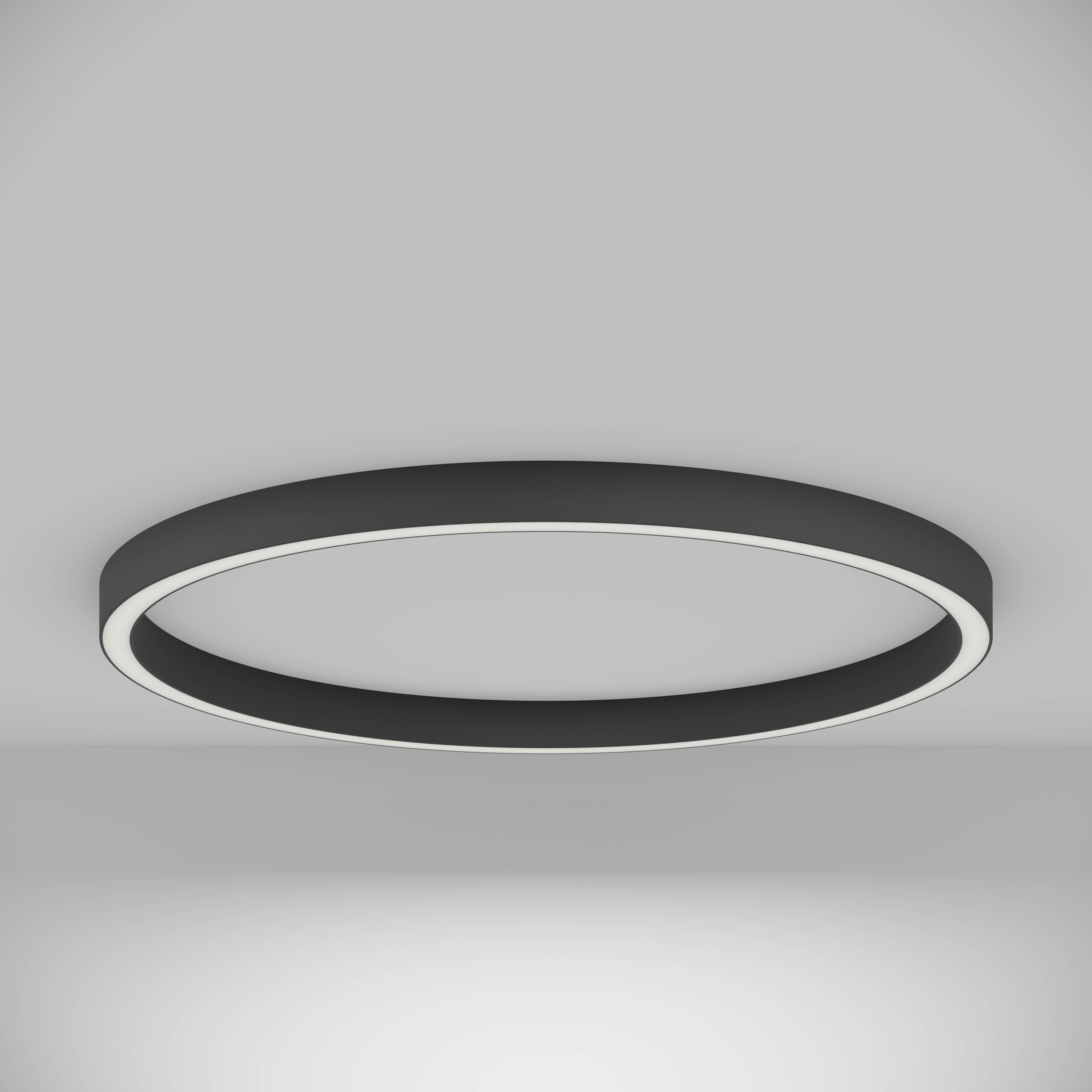 VRING 50 Anbauleuchte | d1220 | direkt | 3000K | opal | CRI> 90 | on/off | Efficiency  | schwarz