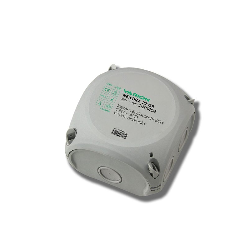 NEXORA 27GR Casambi CBU-ASD Klemmbox (5-pol. Klemmleiste. Relais 16A). Grau - Bild 1